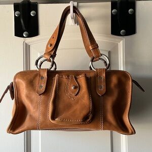 Ruehl No. 925 Thick Brown Leather Handbag